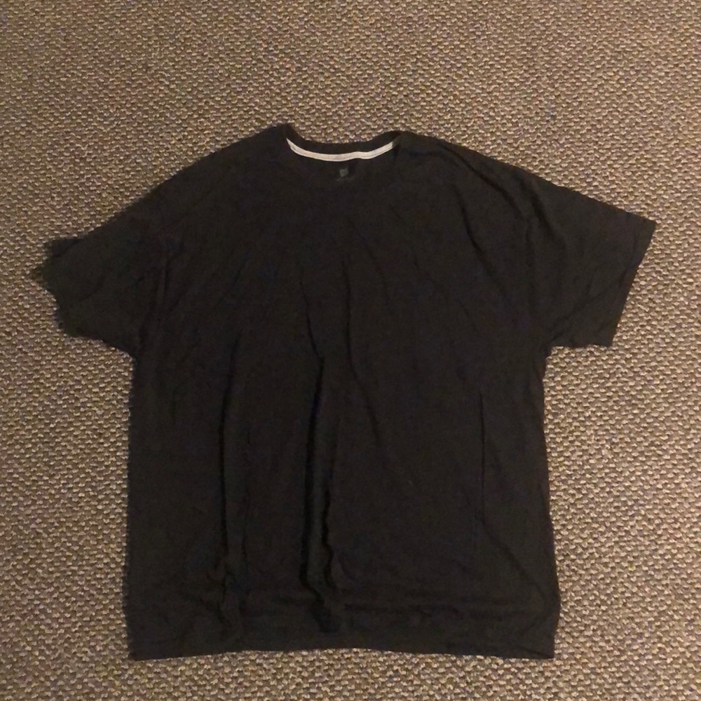 Plain black T-shirt